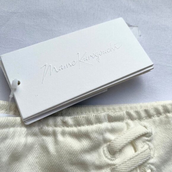 NWT MAME KUROGOUCHI MAM MANE LACY HIGH RISE PLEATED TAPERED MOM JEANS - 27 - Picture 4 of 11